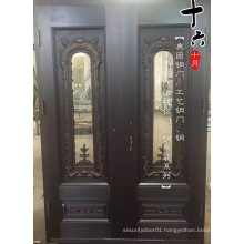 Glass Double Copper Exterior Door